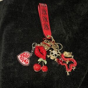 Victoria’s secret red keychain strap